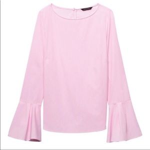 Banana Republic NWT Pink and White Striped Blouse